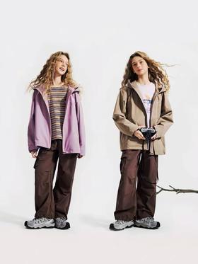 8楼NAUTICA童装 女童连帽防风外套春秋季儿童户外风衣工装夹克防泼水吊牌599元活动价359元