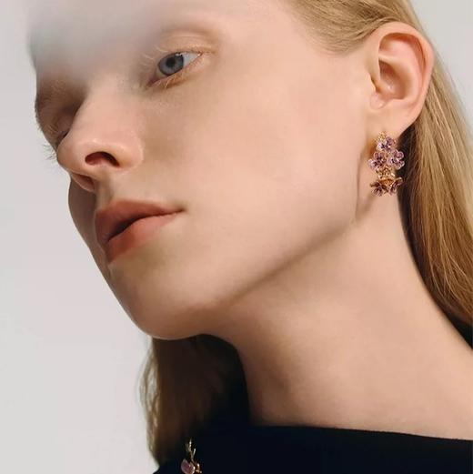 She's巴洛克珍珠蝴蝶耳钉&She's手工滴油鸢尾花耳环 耳钉耳饰耳环 0302 商品图4