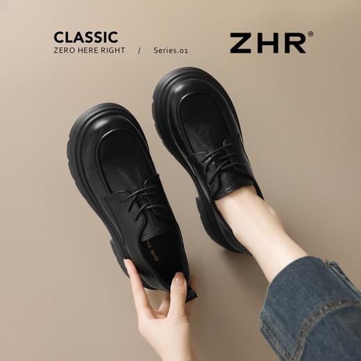 ZHR则则英伦单鞋女2026新款秋季时尚软底黑色小皮鞋平底女鞋舒适 商品图7