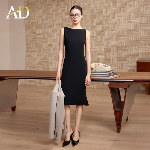 AD高端品牌连衣裙女春季2026新款轻奢高级感重要场合穿搭打底裙子 商品图2
