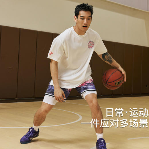 录士LUSHISI向阳而生吸湿排汗运动训练短袖篮球速干骑行服t恤投篮 商品图4