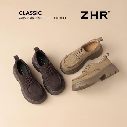 ZHR则则复古爵士英伦单鞋系带2026新款百搭懒人通勤小皮鞋乐福鞋 商品图7
