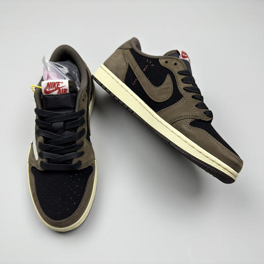 春季特惠💰430 公司级 # Travis Scott x Air Jordan 1 AJ1乔1低帮倒钩 商品图2