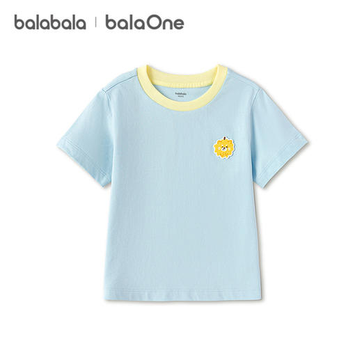 【balaOne】巴拉巴拉童装短袖t恤男女童2026新款夏装纯色休闲上衣 商品图4