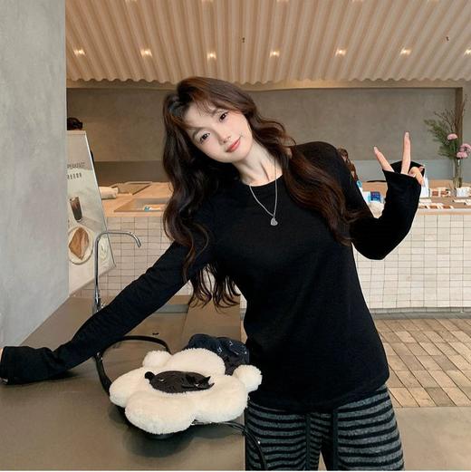 Triuuchu | 肌理皱皱棉万能打底T  凹凸褶皱自带呼吸感 软糯有筋骨  #6003 商品图6