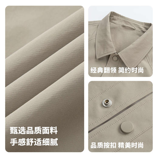 【平整扛皱】圣得西轻商务休闲夹克男士2026新款外套春季翻领上衣 商品图4