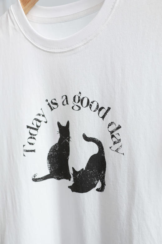 洋气萌宠印花短袖T恤 商品图2