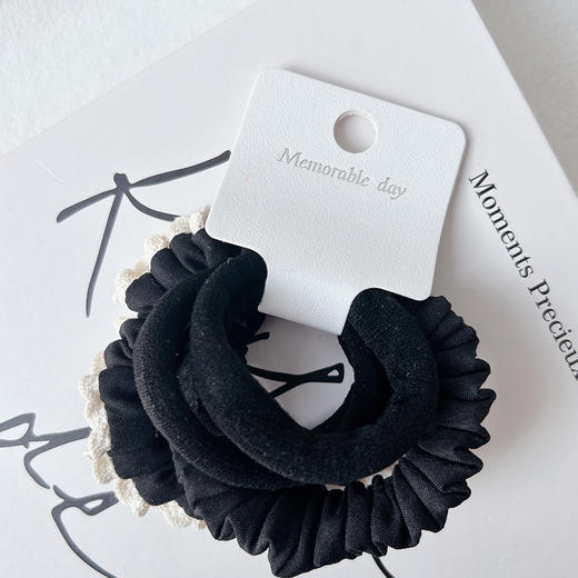 日常通勤布圈超弹组合组合发圈（4根）-纪念日百货门店同款169256909 商品图2