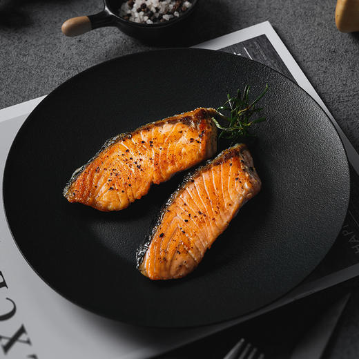 【新鲜冷冻】我爱渔 智利三文鱼去刺斜切鱼柳 130g/袋×3袋 商品图1