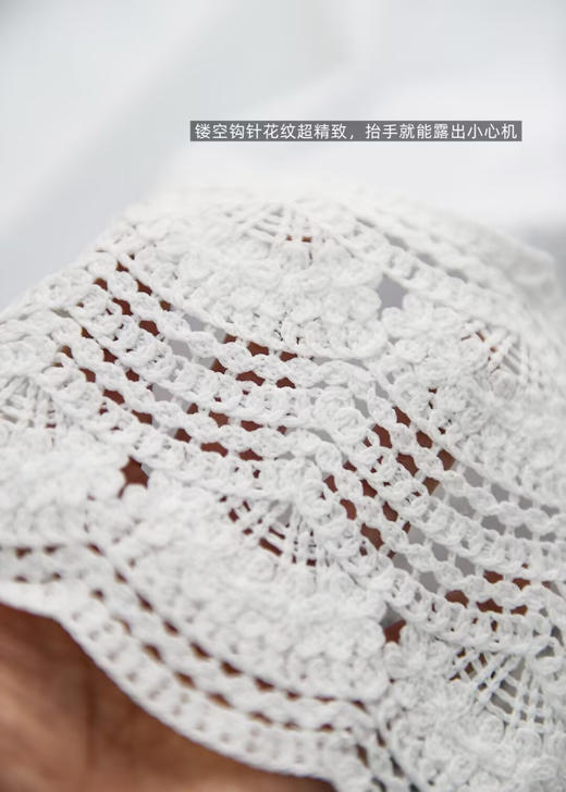 重工水溶蕾丝磨毛棉长款裙T 商品图7