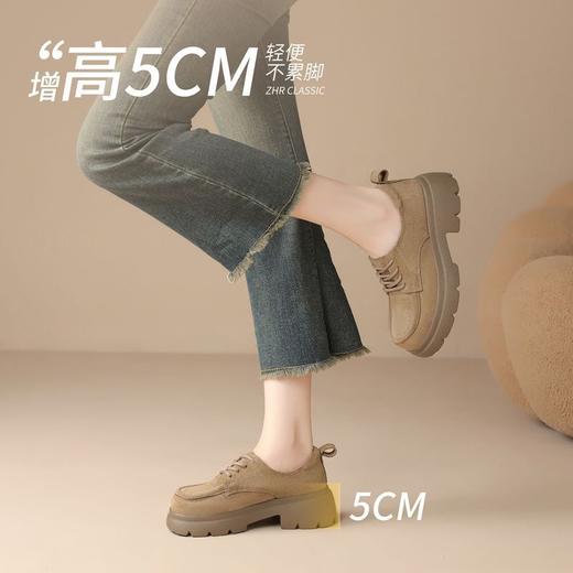 ZHR则则复古爵士英伦单鞋系带2026新款百搭懒人通勤小皮鞋乐福鞋 商品图2