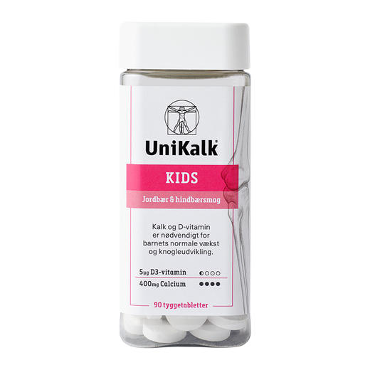 [极速送达-FX]Unikalk佑咔克儿童钙片草莓树莓味90粒. UniKalk Kids m.Jordb./hindb. 90stk. 商品图1