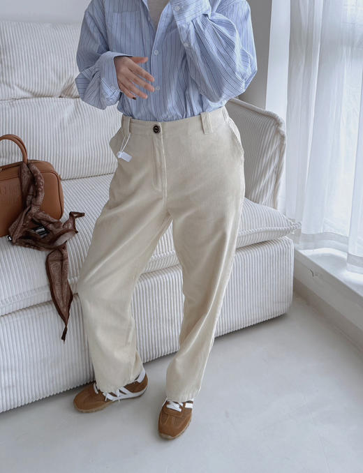 纯原料‼️45R灯芯绒直筒裤休闲裤 商品图1