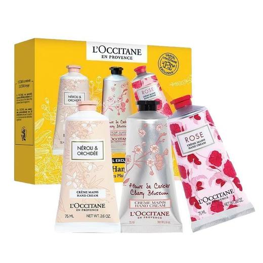 欧舒丹粉嫩迷人花香润手霜套装75ml×3效期28年2月（外包装轻微破损介意勿拍） 商品图0