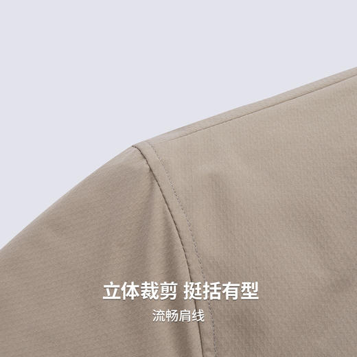 【易打理】圣得西翻领休闲外套男款2026新款春季纯色通勤平整夹克 商品图7