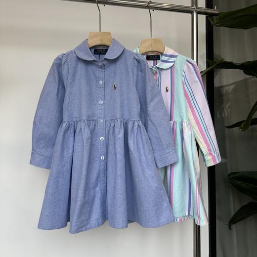 点此购买 110-160拉夫劳伦牛津纺娃娃领长袖连衣裙 md 340890 商品图0