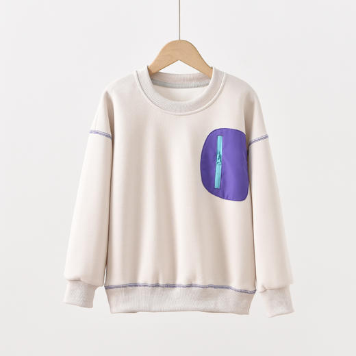 【MUBENMI木本木米2611撞色口袋卫衣】麻丝撞色线+精工走线｜软糯亲肤超百搭撞色设计小心机｜潮酷又实用🎨 商品图7