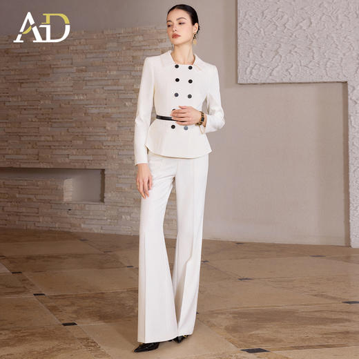 AD高端品牌双排扣西装套装女春2026新款爆款高级感职场穿搭一整套 商品图3