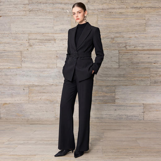 艾尚臣黑色西装套装女高级感职业装商务女神范职场上班通勤穿搭ol 商品图1