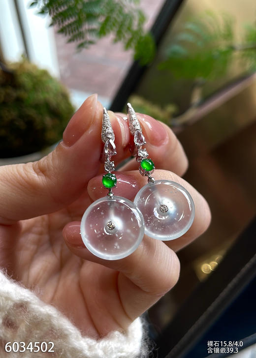 6034502，平安扣耳坠。具体价格微信咨询 商品图0
