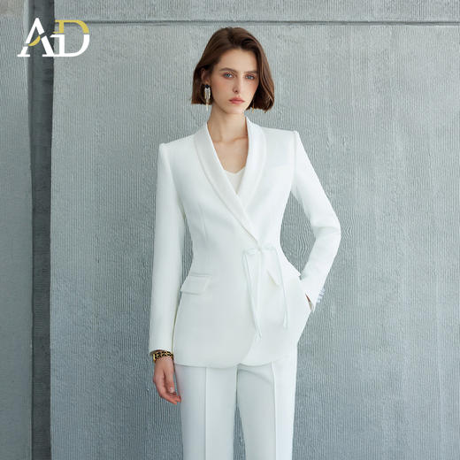 AD高端精致白色西装套装女春季2026新款轻奢高级感职场穿搭一整套 商品图2