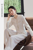 FUYAO扶摇直上 轻熟优雅风白色盘扣时尚套装女职业装两件套短外套 商品缩略图5