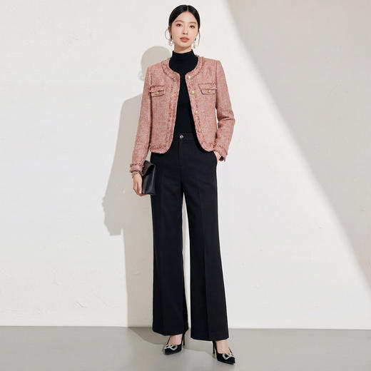 艾尚臣小香风名媛套装女春秋职业装外套半裙两件套千金风通勤装 商品图1