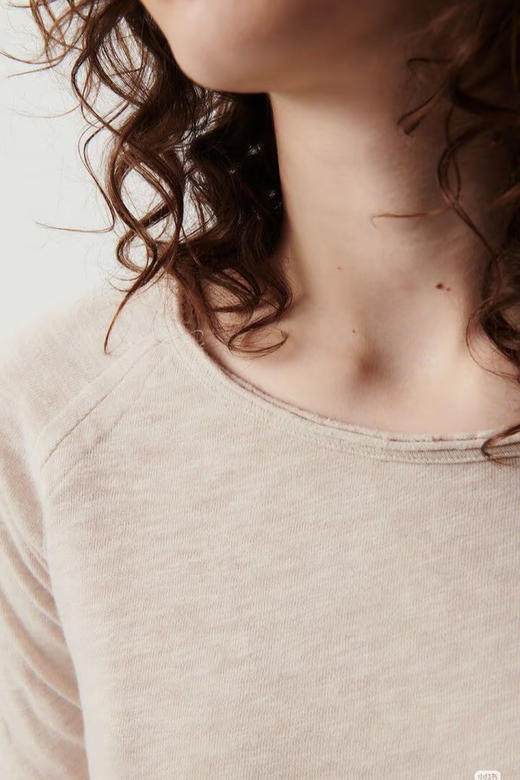 American vintage原单纸片人卷边T恤打底衫022601 商品图12