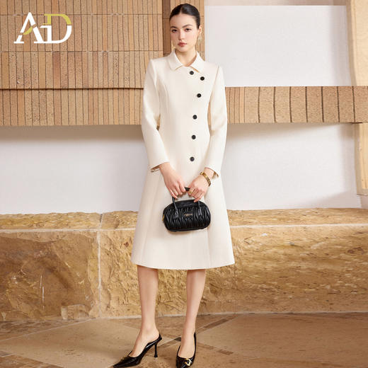 AD高端精致双排扣连衣裙女春季2026新款高级感出席重要场合的裙子 商品图2