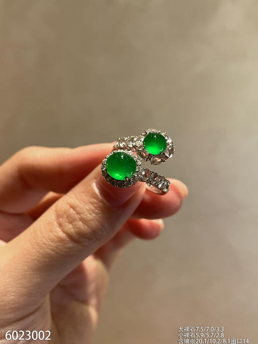 6023002，蛋面戒指。具体价格微信咨询 商品图2