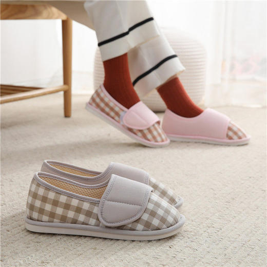 网布透气夏季月子鞋批发女产后包跟产后孕妇鞋室内45月份沾沾鞋春 商品图1