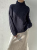 Puree｜#1969 Cocoon Sweater High Neck 羊绒高领茧型厚毛衣 [  白 / 黑  ] 商品缩略图1