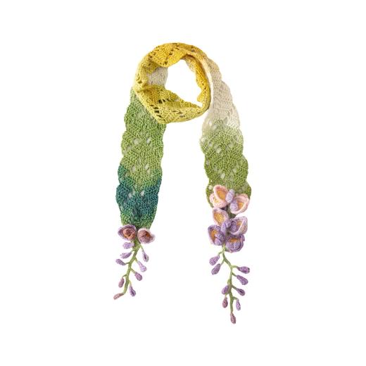 苏苏姐家紫藤花小围巾手工diy段染羊毛钩针编织毛线团材料包 商品图4