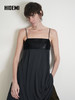 HIDEMI 设计感油蜡皮拼接垂感吊带连身裙 商品缩略图5