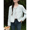 鹿向南「春日香颂」小香风浅蓝色短外套女春季小个子气质开衫上衣 商品缩略图3