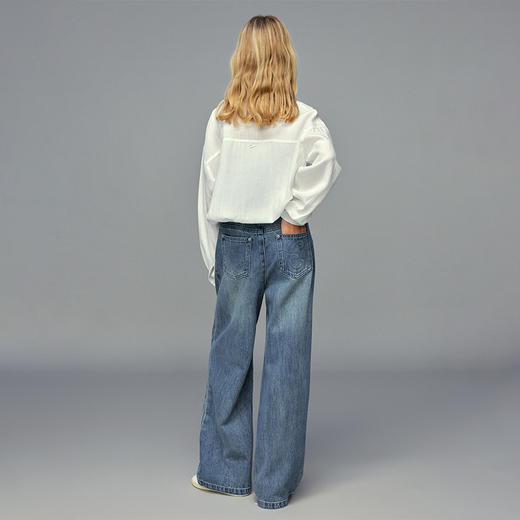 💕春3童装直筒宽松廓形趣味印花牛仔长裤 商品图3