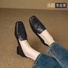 ZHR则则头层羊皮时尚中口单鞋2025新款懒人一脚蹬妈妈鞋通勤女鞋 商品缩略图7