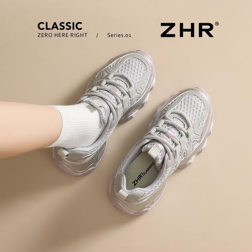 ZHR则则小个子厚底老爹鞋春秋爆款高颜值运动休闲鞋百搭女 商品图3