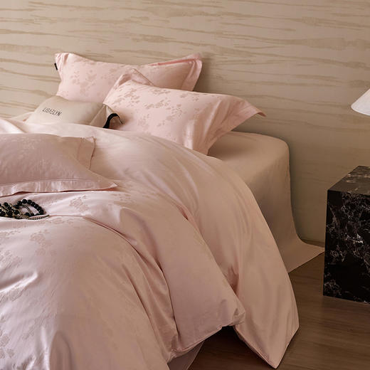 【品牌直发】加倍生活 60支长绒棉全棉纯棉提花高奢四件套-幻境系列  礼盒装多色可选 床单款/床笠款 商品图2