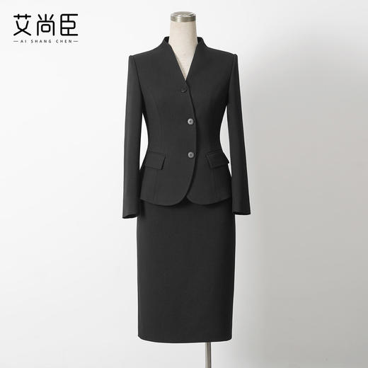 艾尚臣气质西装套装女秋小个子高级感职业装干练修身通勤优雅正装 商品图1