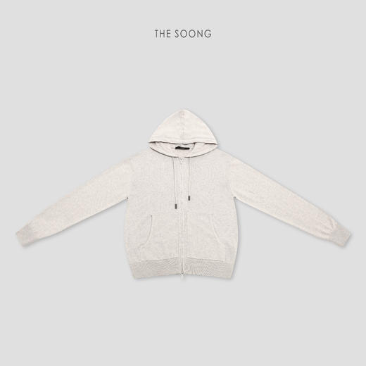 THESOONG|"羊绒卫衣"山羊绒细腻软糯肌理感抽绳连帽卫衣外套HBMY8403 商品图7