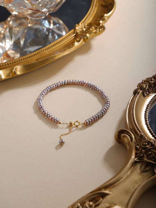 子佩集【‌紫霞仙踪】银S925珍珠惜王妃手链【SGB0510009】镀金2602 商品图5