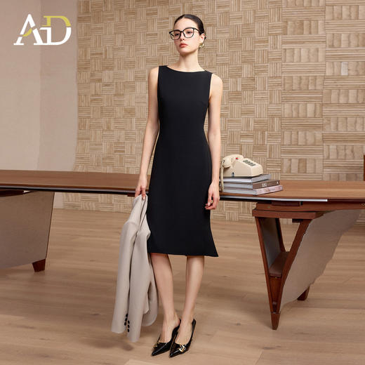 AD高端品牌连衣裙女春季2026新款轻奢高级感重要场合穿搭打底裙子 商品图3