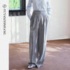FUYAO扶摇直上 复古风高腰垂感直筒裤女2026新款老钱风极简西装裤 商品缩略图0