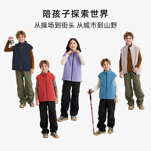 现货速发 龙之涵“小暖炉”轻暖双面绒马甲儿童加绒加厚马甲 商品图4