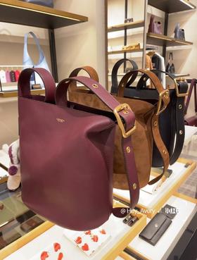 原价4500，现在只要￥1899直邮到手！Coach Bleecker 28 发财桶 水桶包 梅洛红