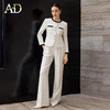AD职场通勤长袖西装套装春季2026新款白色职业长裤正式场合短外套 商品缩略图0