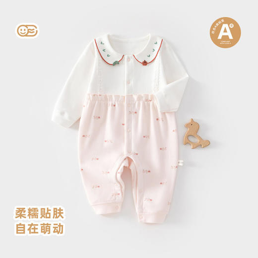 新生儿春秋款衣服婴儿爬服新款男女宝宝连体衣超萌哈衣个性外出服 商品图0