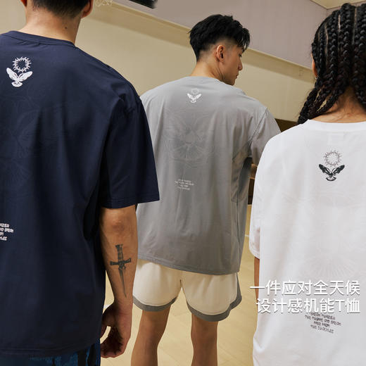 录士LUSHISI摆脱困境速干骑行服吸湿排汗运动短袖遇水显印花t篮球 商品图4