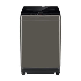 松下（Panasonic）10公斤 大容量洗衣机 除螨洗 折叠机盖半玻璃半塑料 卡其灰 LED显示窗 剩余时间显示 XQB100-Q1KM